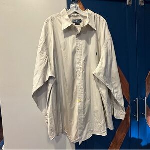 Men’s Ralph Lauren Cream Cotton button down Shirt. 3x